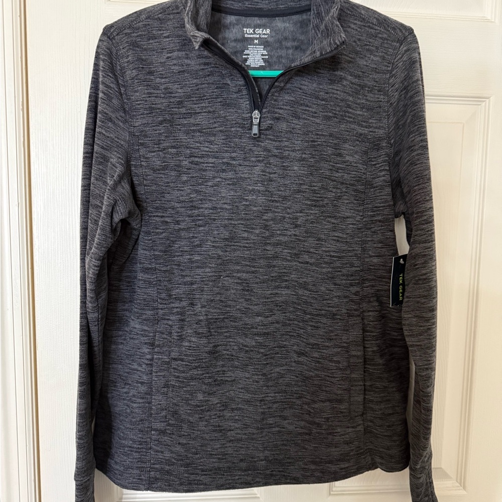 NWT Tek Gear Women’s Charcoal Zip-Up Sweater